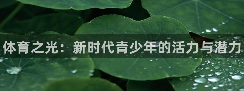 利记官方正版app娱乐下载：体育之光：新时代青少年的活力与潜